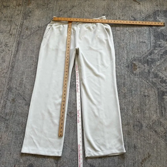 LULULEMON SOFTSTREME HIGH RISE PANT SIZE 14 Cream Wide-Leg Pants Elevated Refine - Picture 5 of 7